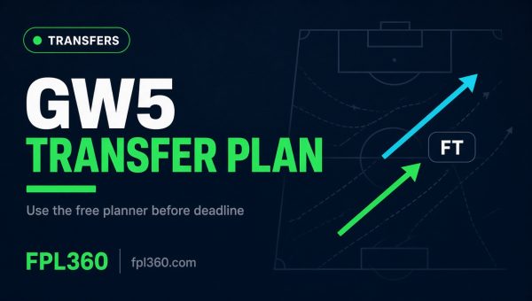 FPL GW5 Transfer Plan: How to Use a Free Planner Before Deadline
