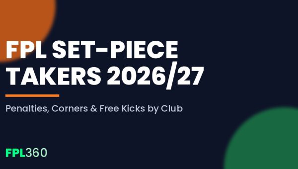 FPL Set-Piece Takers 2026/27: Penalties, Corners & Free Kicks by Club